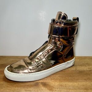 Radii Designer Shoes High Top - Metallic gold - needs laces - Men’s 9.5/Womens11